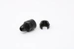 GM 3/8 Quick-Connect to Male AN6 Adapter, Black - Image 3