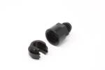 GM 3/8 Quick-Connect to Male AN6 Adapter, Black