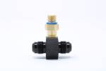 AN6 Male-Male Gauge Sensor Fitting Adapter 1/8 NPT Side Port, Black - Image 3